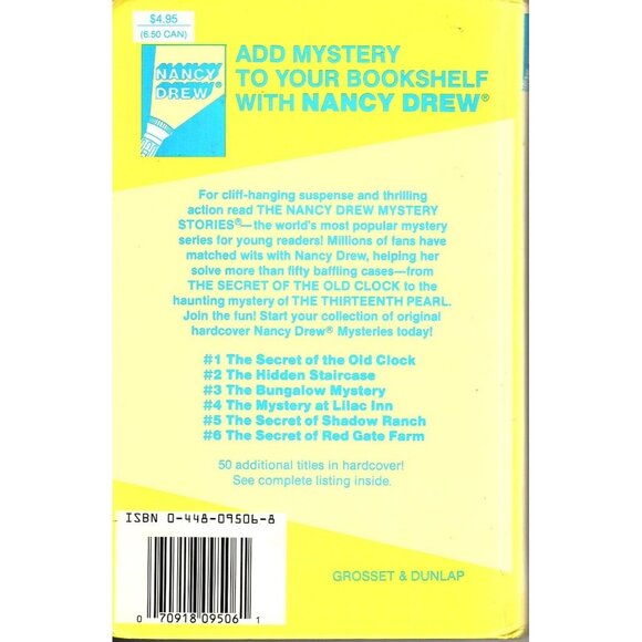 Nancy Drew Mystery Stories 6: The Secret Of Red Gate Farm By Carolyn Keene 1992 - Picture 2 of 2